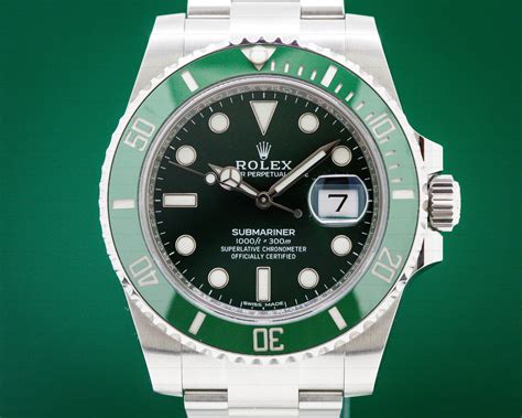 green rolex mens|rolex green submariner price.